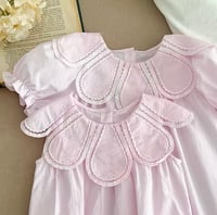 Image 5 of Sunday Scallop Romper - Petal Pink