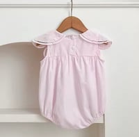 Image 3 of Sunday Scallop Romper - Petal Pink