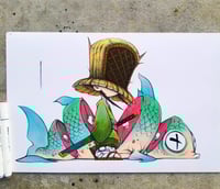 CHIBI LIL KOMUSO ORIGINAL INK ART SIGNED