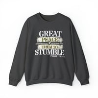 Image 2 of Faith Sweatshirt, Great Peace  Sweatshirt, Christian Hoodie,  Inspiring Christian Apparel, Unisex...