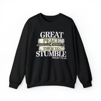 Image 3 of Faith Sweatshirt, Great Peace  Sweatshirt, Christian Hoodie,  Inspiring Christian Apparel, Unisex...