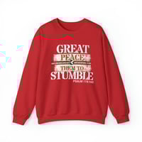 Image 6 of Faith Sweatshirt, Great Peace  Sweatshirt, Christian Hoodie,  Inspiring Christian Apparel, Unisex...