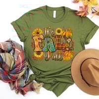 Image 1 of Fall Shirt, Thanksgiving Gift, Thanksgiving Shirt, It's Fall Y'all Shirt, Woman Shirt, Fall Vibes...