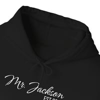Image 6 of Personalized Mr. Jackson Hooded Sweatshirt, Custom Groom Gift, Wedding Gift For Him, Couples Wedd...