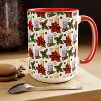 Image 1 of Christmas Two-Tone Coffee Mugs, Christmas Family Gift, Christmas Coffee Mug, Holiday Gift For Mom