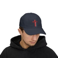 Image 2 of Christian Cross  Baseball Cap, Embroidered Christmas Faith Dad Hat, Religious Headwear, Funny Hol...