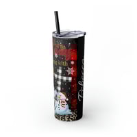 Image 6 of Christmas is About Christ Tumbler with Straw, Personalized Winter Tumbler, Christmas Tumbler for ...