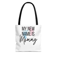 Image 2 of New Mommy Tote Bag, Baby Shower Gift For Mom, Tote Bag  for New Moms, Diaper Bag, Baby Shower Gif...