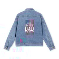 Image 2 of Men's Denim Jacket, Fathers Day Denim Jacket, Custom Dad Jacket, Fathers Day Gift, Gift For Dad, ...
