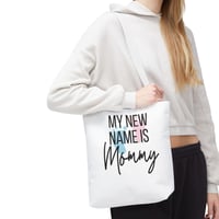 Image 3 of New Mommy Tote Bag, Baby Shower Gift For Mom, Tote Bag  for New Moms, Diaper Bag, Baby Shower Gif...