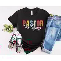 Image 1 of Personalized Pastor T-Shirt, T-shirt For Gift Idea, Pastor Appreciation Gift, Custom Pastor Tee, ...