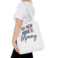 Image 4 of New Mommy Tote Bag, Baby Shower Gift For Mom, Tote Bag  for New Moms, Diaper Bag, Baby Shower Gif...