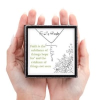 Image 2 of Easter Faith Necklace, Faith Cross Necklace, Christian Faith Necklace, Faith Necklace For Women, ...