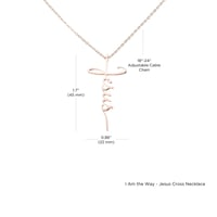 Image 4 of Easter Jesus Necklace, He Reigns, Jesus You Reign Necklace, Jesus Necklace for Her, Christian Jes...