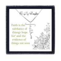 Image 4 of Easter Faith Necklace, Faith Cross Necklace, Christian Faith Necklace, Faith Necklace For Women, ...