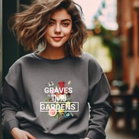 Image 2 of Graves Into Gardens, Faith Christmas Sweatshirt, Women Christmas Hoodie, Inspiring Christmas Gift...