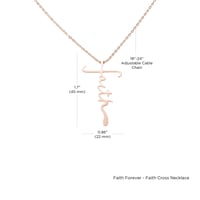 Image 5 of Easter Faith Necklace, Faith Cross Necklace, Christian Faith Necklace, Faith Necklace For Women, ...