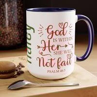 Image 4 of Personalized Christian Coffee Mug, Bible Quote Christmas Gift,  Gift For Christian Coffee Mug, Ho...