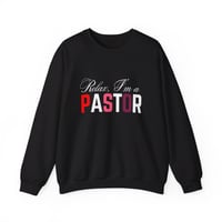 Image 3 of Relax I'm A Pastor, Christian Sweater, Pastor Gift, Pastor's Appreciation Gift, Funny Christian S...