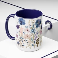 Image 4 of Personalized Christmas Coffee Mug, Wild Flower Christmas Gift, Customized Christmas Coffee Mug, H...