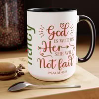 Image 6 of Personalized Christian Coffee Mug, Bible Quote Christmas Gift,  Gift For Christian Coffee Mug, Ho...