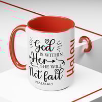 Image 2 of Personalized Christian Coffee Mug, Bible Verse Christmas Mug, Customized Christmas Coffee Mug, Ho...