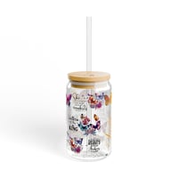 Image 2 of Personalized  Name Tumbler, Christian Affirmation Tumbler, Flower Bible Tumbler For Christian, Ch...