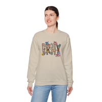 Image 3 of Christmas Sweatshirt, Pray Christmas Sweatshirt, Christian Sweater For Her,  Religious l Christia...