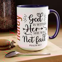 Image 4 of Personalized Christian Coffee Mug, Bible Verse Christmas Mug, Customized Christmas Coffee Mug, Ho...