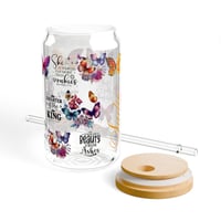 Image 4 of Personalized  Name Tumbler, Christian Affirmation Tumbler, Flower Bible Tumbler For Christian, Ch...