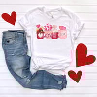 Image 1 of Love T-Shirt, Valentine's Day Shirt, Couples Valentine's Day Shirt, Love Shirt, Cute Coffee Shirt...