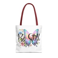 Image 3 of Christian Tote Bag, Be Still And KnowTote, Christian Tote, Bible Quotes, Christian Gift, Pastor A...