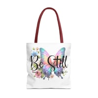 Image 4 of Christian Tote Bag, Be Still And KnowTote, Christian Tote, Bible Quotes, Christian Gift, Pastor A...