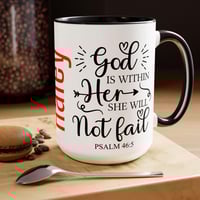 Image 6 of Personalized Christian Coffee Mug, Bible Verse Christmas Mug, Customized Christmas Coffee Mug, Ho...