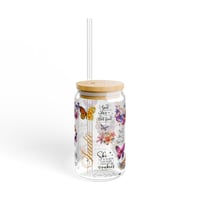 Image 5 of Personalized  Name Tumbler, Christian Affirmation Tumbler, Flower Bible Tumbler For Christian, Ch...
