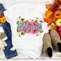 Image 2 of Fall Shirt, Thanksgiving Gift, Thanksgiving Shirt, Woman Blessed Shirt, Faith T-shirt, Christian ...