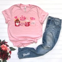 Image 3 of Love T-Shirt, Valentine's Day Shirt, Couples Valentine's Day Shirt, Love Shirt, Cute Coffee Shirt...