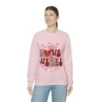 Image 1 of Love Vibes Sweatshirt, Valentine's Day Sweater, Valentine's Day Gift, Valentine's Day, Gift for M...