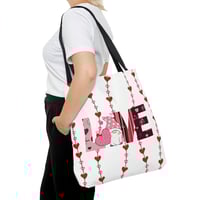 Image 1 of Love Valentine's Day Tote Bag, Valentine's Day Gift For Her, Valentine's Day Gift, Women Cute AOP...