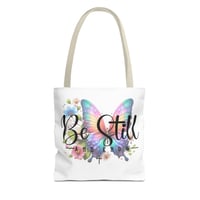 Image 7 of Christian Tote Bag, Be Still And KnowTote, Christian Tote, Bible Quotes, Christian Gift, Pastor A...