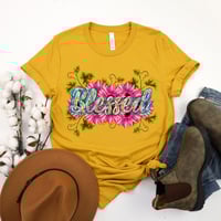 Image 5 of Fall Shirt, Thanksgiving Gift, Thanksgiving Shirt, Woman Blessed Shirt, Faith T-shirt, Christian ...