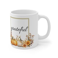 Image 4 of Fall Grateful Ceramic Coffee Mug, Positive Coffee Mug, Inspirational Teacup, Motivational Gift, E...