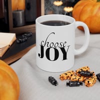 Image 5 of Choose Joy Ceramic Coffee Mug, Positive Coffee Mug, Inspirational Tea Cup, Motivational Gift, Enc...