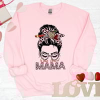 Image 2 of One Loved Mama, Sweatshirt, Valentine's Day Sweater, Valentine's Day Gift, Gift for Mom, Women Va...