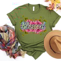 Image 6 of Fall Shirt, Thanksgiving Gift, Thanksgiving Shirt, Woman Blessed Shirt, Faith T-shirt, Christian ...