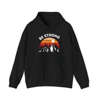 Image 1 of Be Strong And Courageous Christian Hoodie, Christian Sweatshirt, Jesus Hoodie, Trendy Hoodie, Fai...