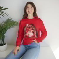 Image 2 of Be Mine Sweatshirt, Rainbow And Gnome Valentine's Day Sweater, Valentine's Day Gift, Women Valent...