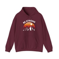 Image 2 of Be Strong And Courageous Christian Hoodie, Christian Sweatshirt, Jesus Hoodie, Trendy Hoodie, Fai...