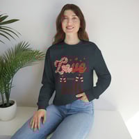 Image 4 of Love Never Fails Sweatshirt, Valentine's Day Sweater, Valentine's Day Gift, Women Valentine's Day...