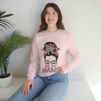 Image 4 of One Loved Mama, Sweatshirt, Valentine's Day Sweater, Valentine's Day Gift, Gift for Mom, Women Va...